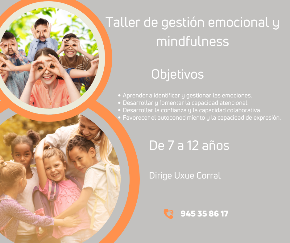 Taller semanal de gestión emocional y Mindfulness para niños/as 1 Taller de gestion emocional y Mindfulness